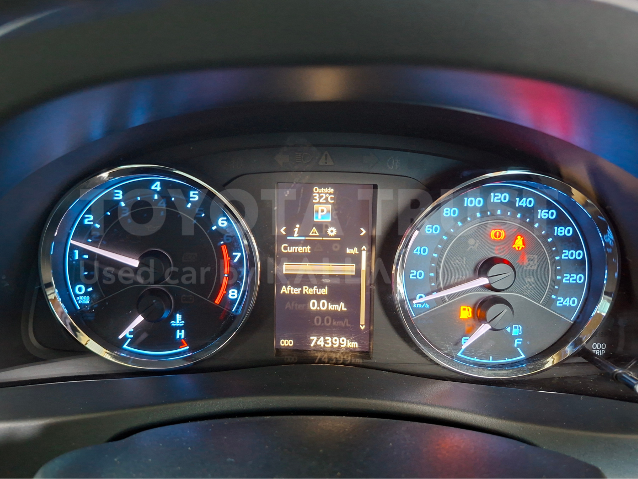 Foto Bagian Odometer Mobil