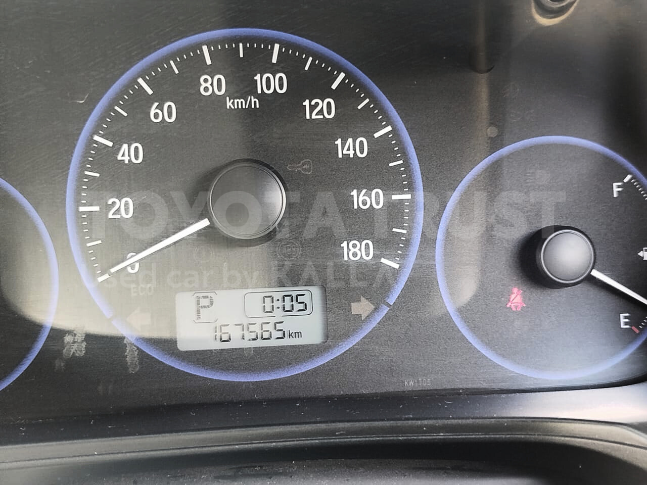 Foto Bagian Odometer Mobil