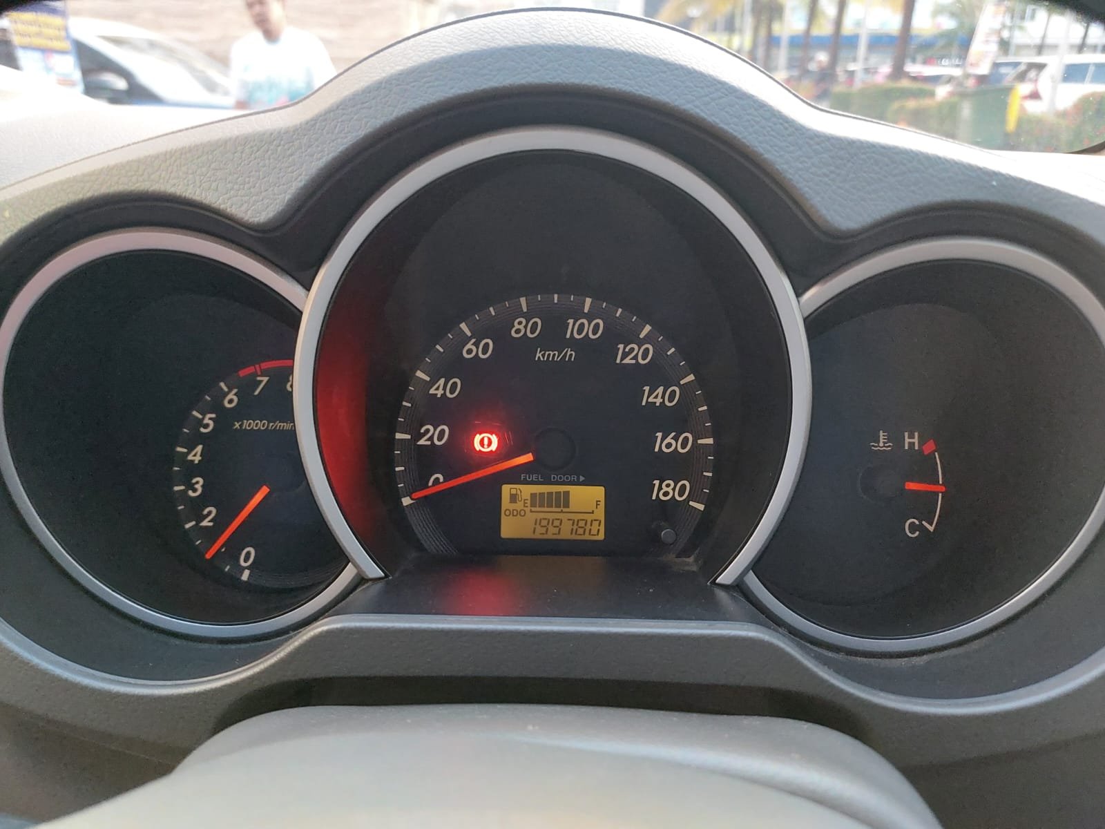 Foto Bagian Odometer Mobil