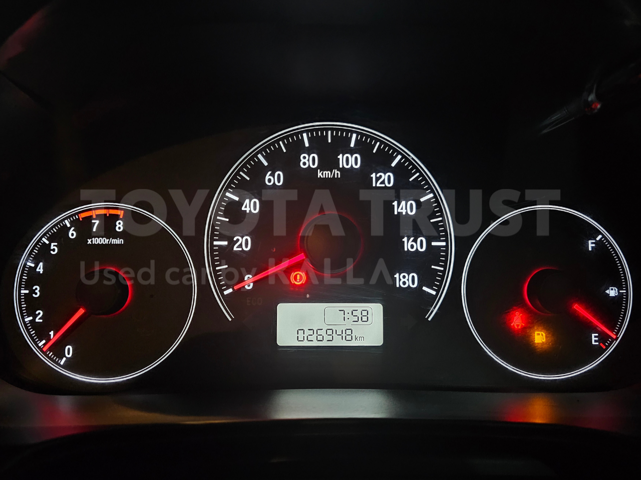 Foto Bagian Odometer Mobil