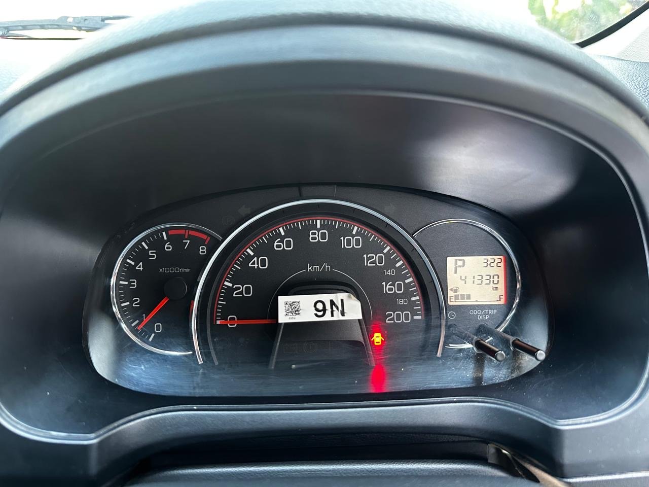 Foto Bagian Odometer Mobil
