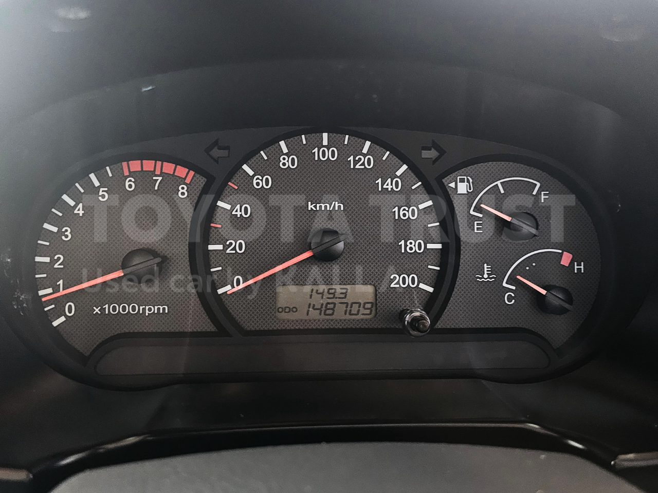 Foto Bagian Odometer Mobil