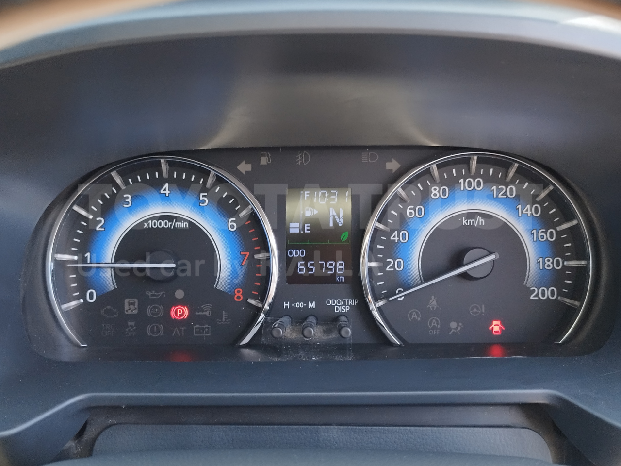 Foto Bagian Odometer Mobil