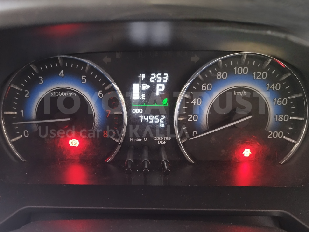 Foto Bagian Odometer Mobil