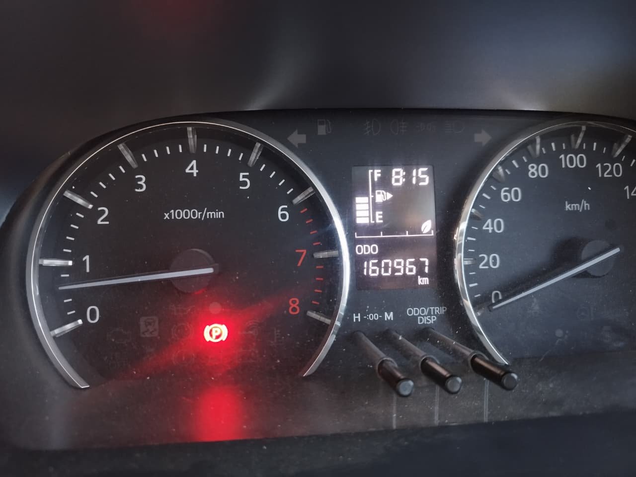 Foto Bagian Odometer Mobil