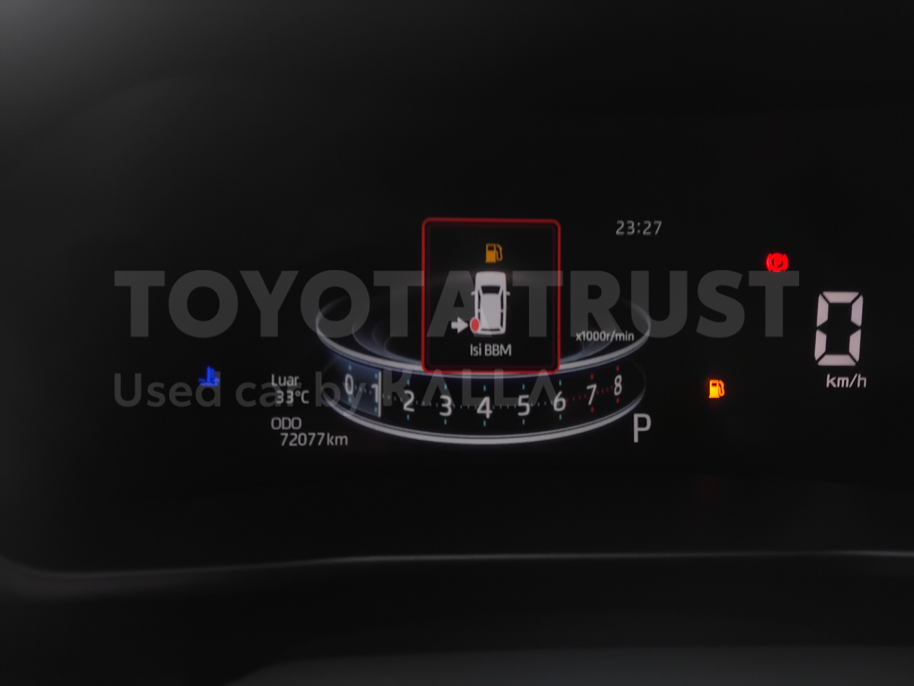 Foto Bagian Odometer Mobil